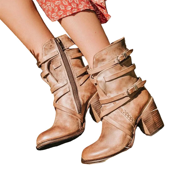 Dame Støvler med Hæler - Vintage Stil 2