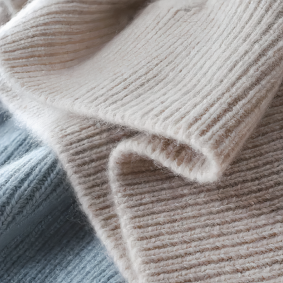 Dame Strikkegenser Med Polokrage Klassisk Design 4