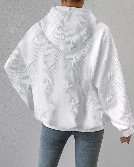 Dame Sweatshirt Tidløs Design med Ribbet Detaljer 3