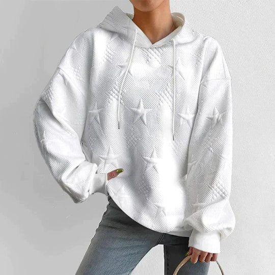 Dame Sweatshirt Tidløs Design med Ribbet Detaljer 4