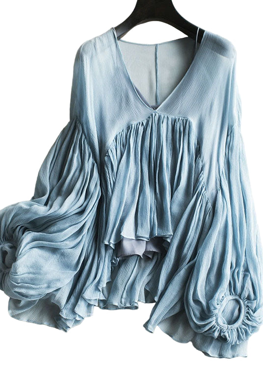 Dame To-delt Sett med Rynket Chiffonskjorte 0