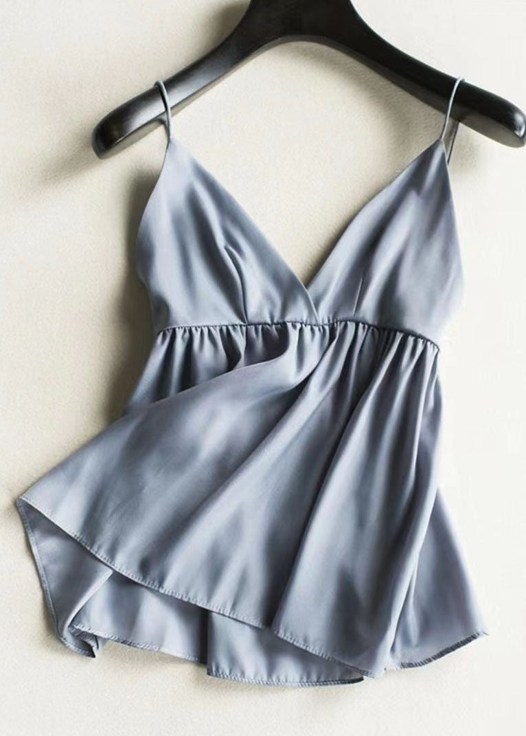 Dame To-delt Sett med Rynket Chiffonskjorte 1