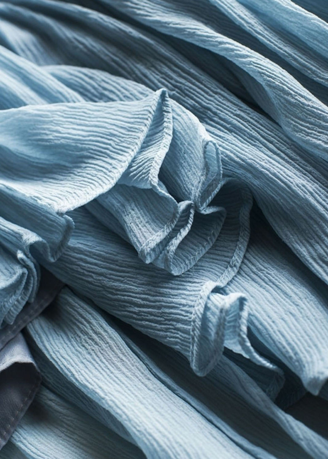 Dame To-delt Sett med Rynket Chiffonskjorte 3