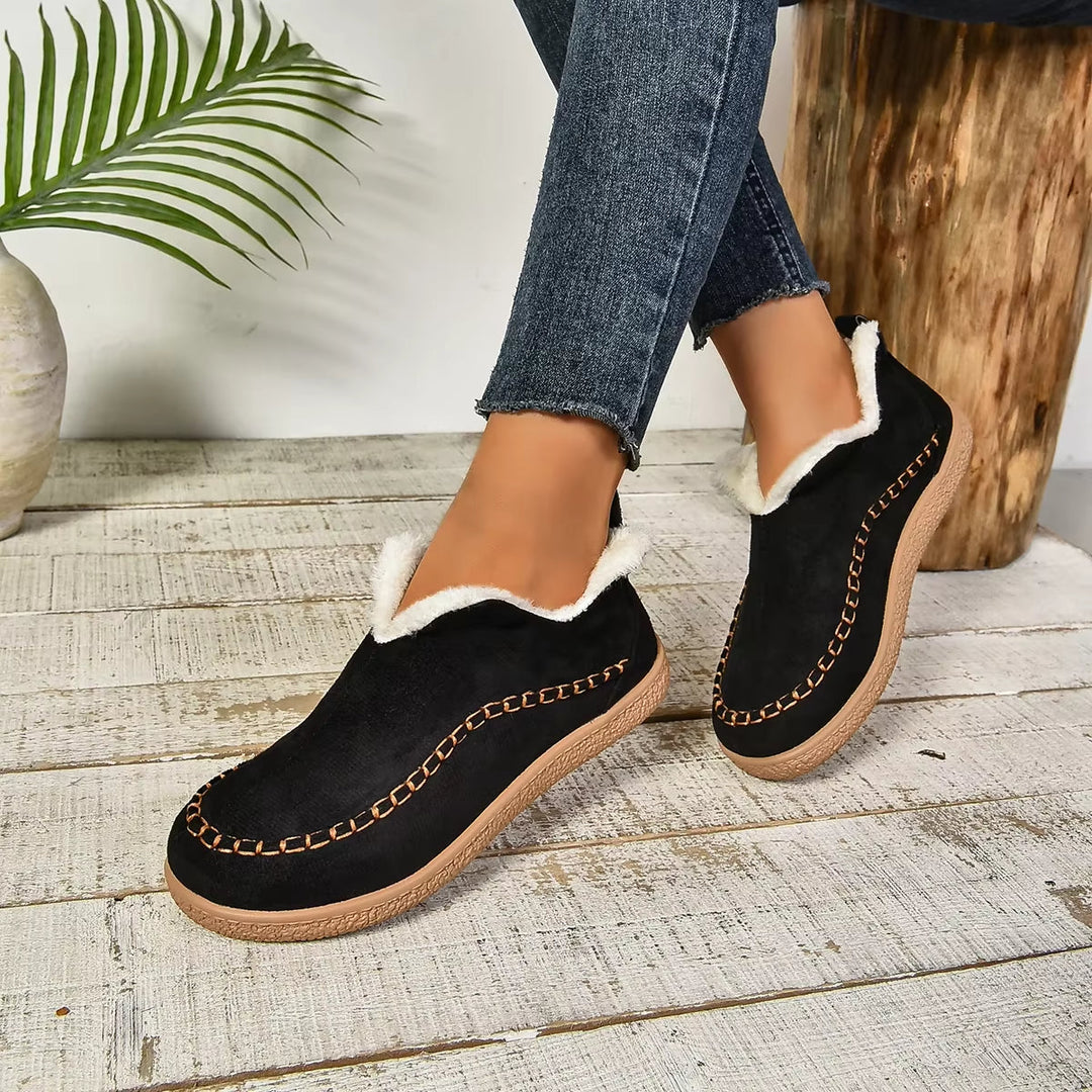 Dame Tøfler Slip-On Pustende Materiale Sklisikker Såle 4