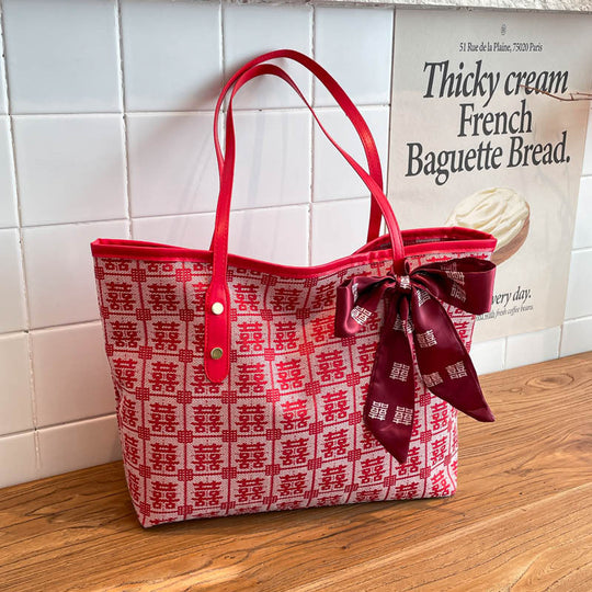 Dame Tote Bag Brodert Stilfull 1