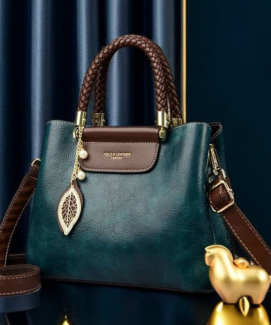 Dame Tote Håndveske i Peacock Blå 4