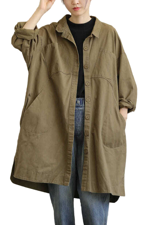 Dame Trench Coat med Peter Pan Krage 0