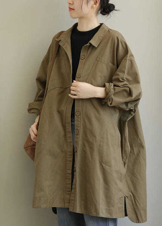 Dame Trench Coat med Peter Pan Krage 1