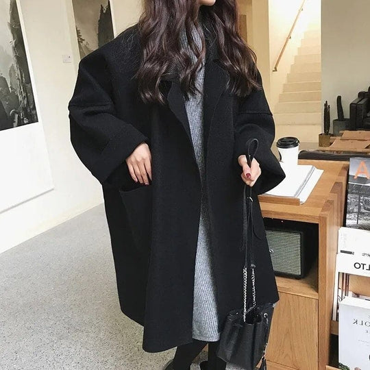 Dame Trenchcoat Overdimensjonert Stil 5