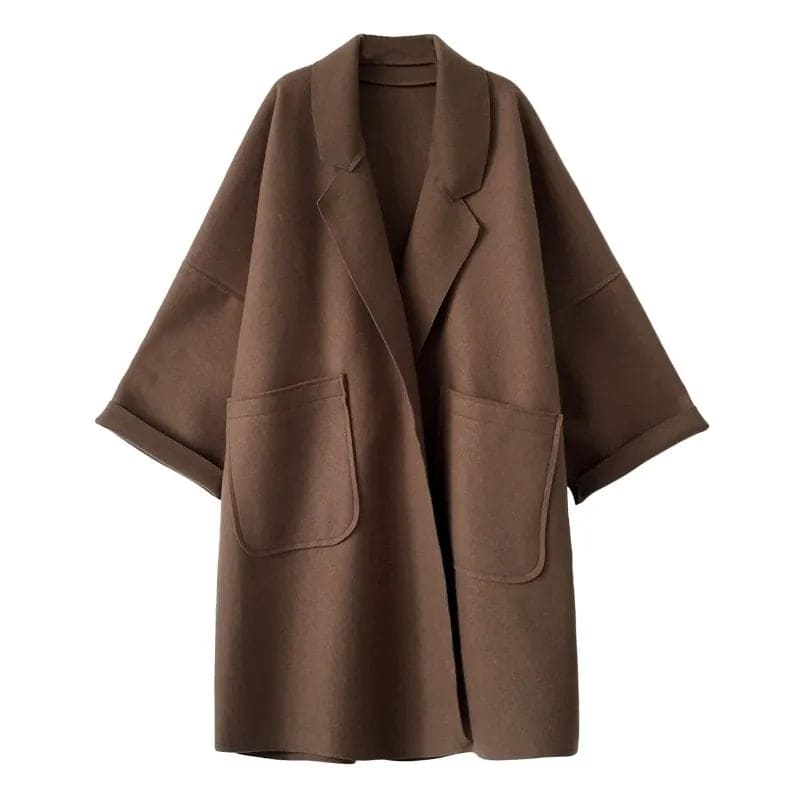 Dame Trenchcoat Overdimensjonert Stil 6