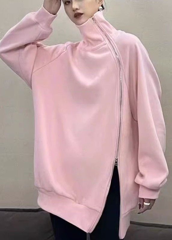 Dame Turtleneck Fleece Sweatshirt med Åpen Side 2