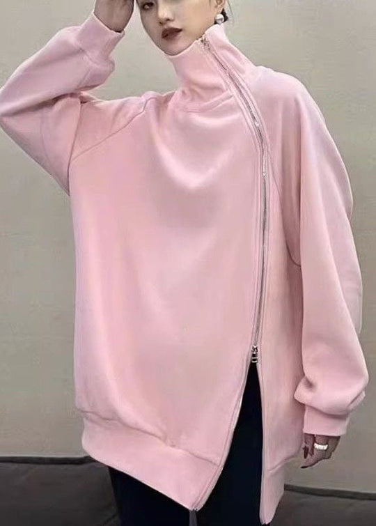 Dame Turtleneck Fleece Sweatshirt med Åpen Side 2