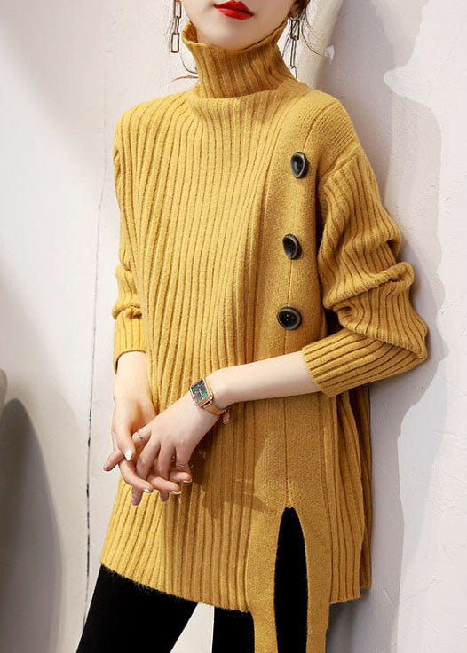 Dame Turtleneck Genser i Khaki 1