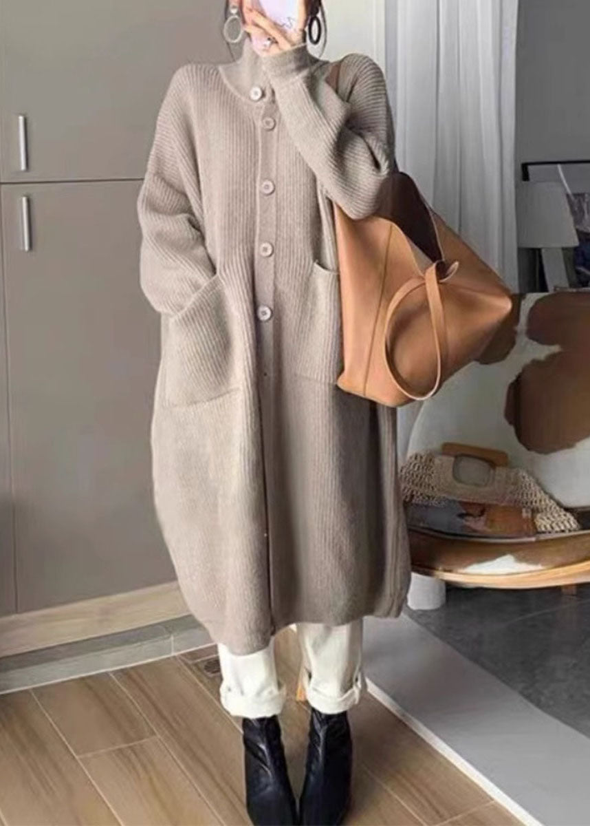 Dame Turtleneck Genser med Lommer 1