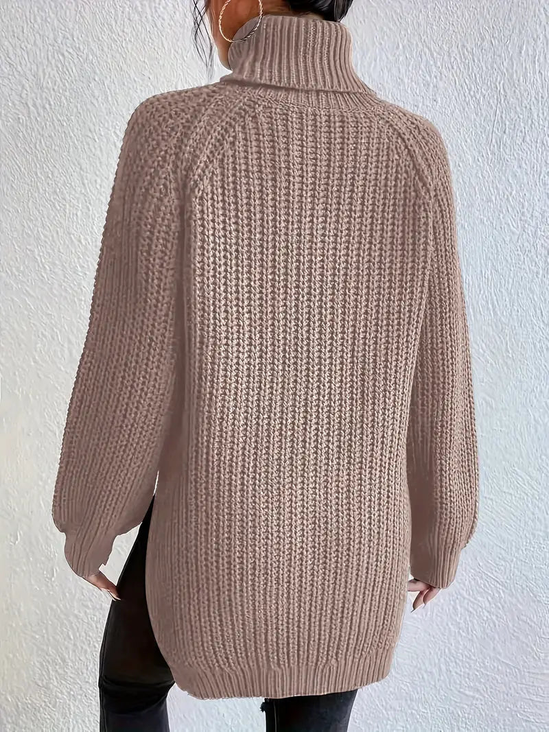 Dame Turtleneck Strikket Bomull 1