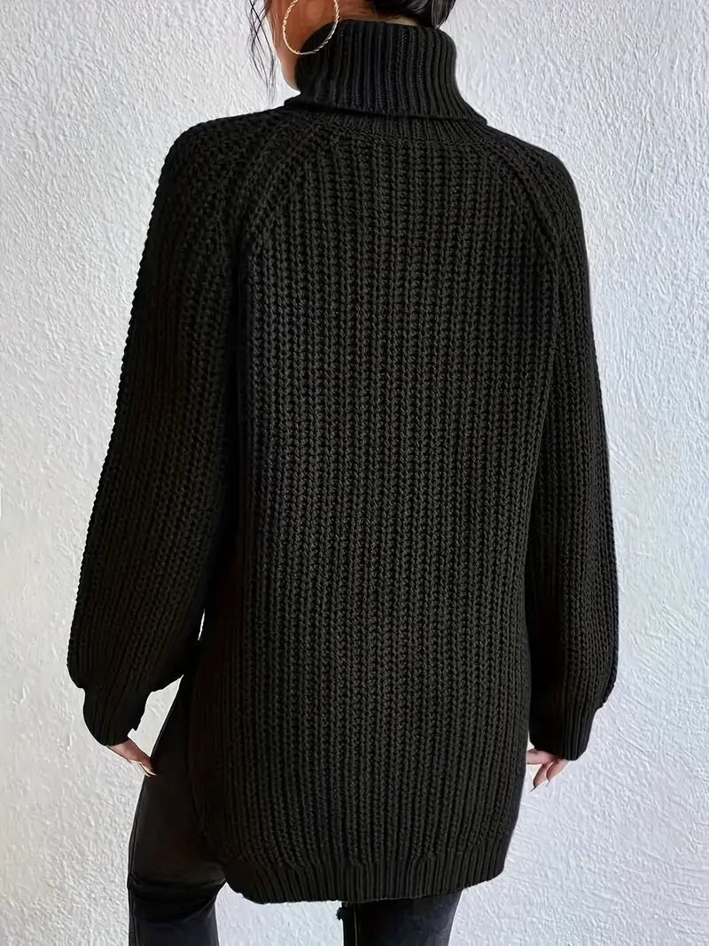 Dame Turtleneck Strikket Bomull 3
