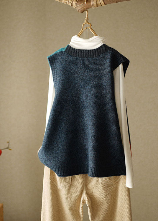 Dame V-hals Strikket Strandvest 2