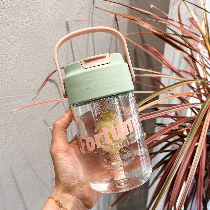 Dame Vannflaske med Fruktfilter og Håndtak - 500 ml Moderne Design 1