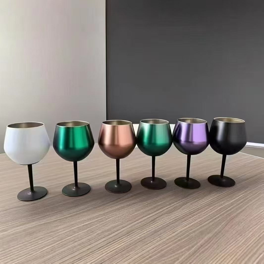 Dame Vinglass i Rustfritt Stål Moderne Design 1