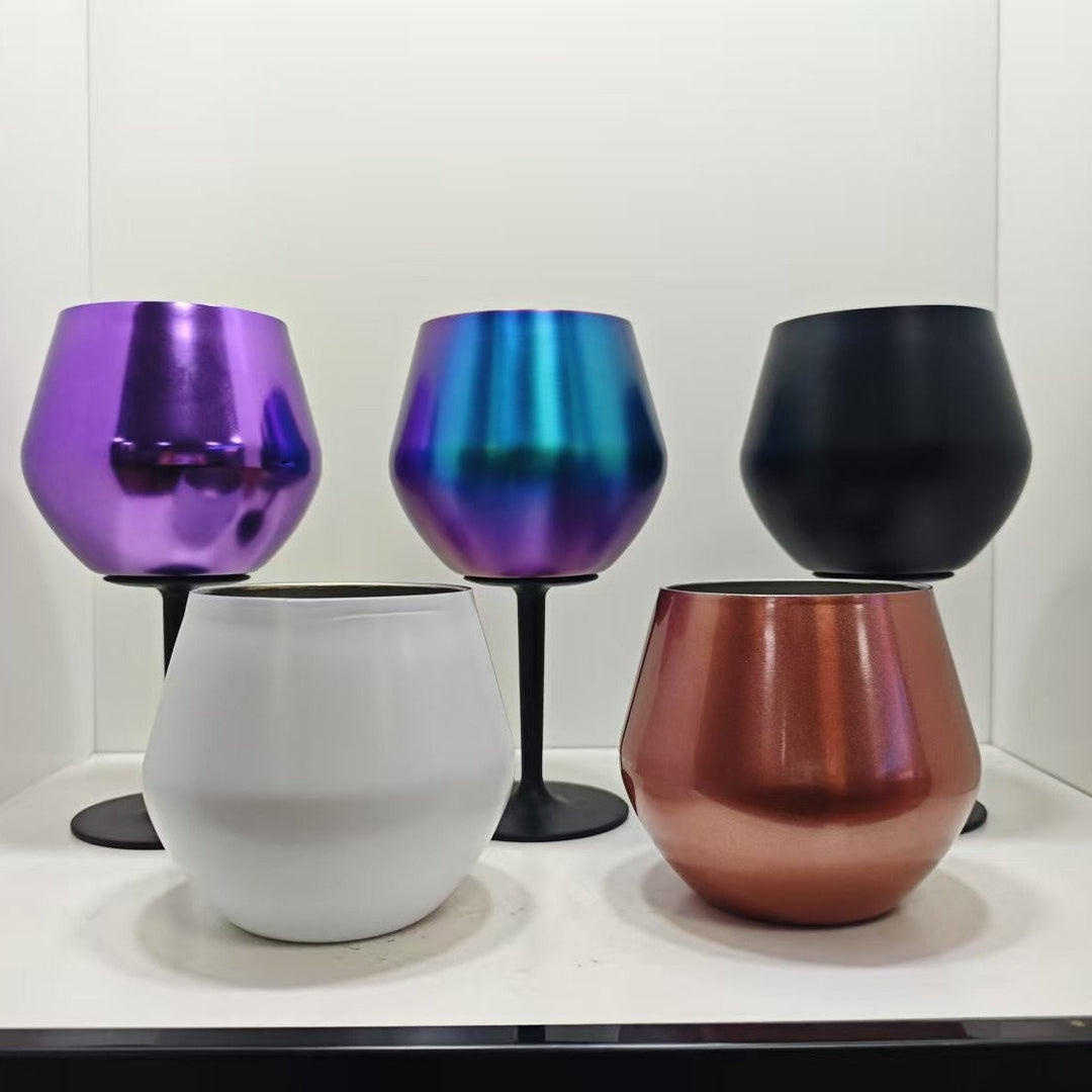 Dame Vinglass i Rustfritt Stål Moderne Design 2