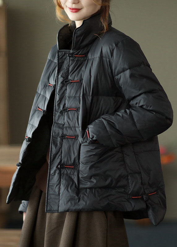 Dame Vinter Dunjakke med Stativ Krage og Lommer 1