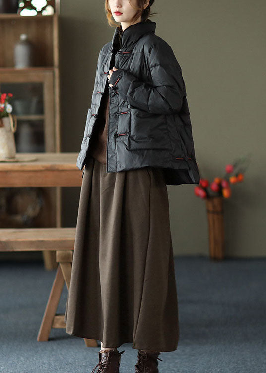 Dame Vinter Dunjakke med Stativ Krage og Lommer 3