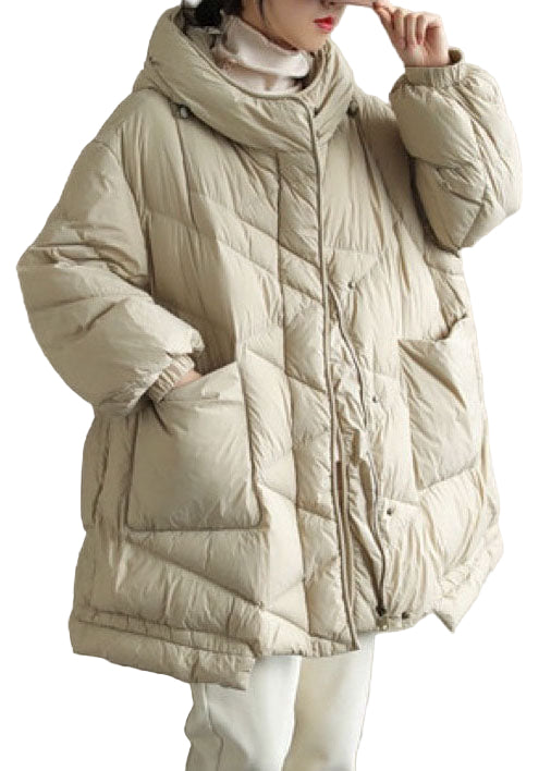 Dame Vinterjakke Stativkrage Moderne Design 0