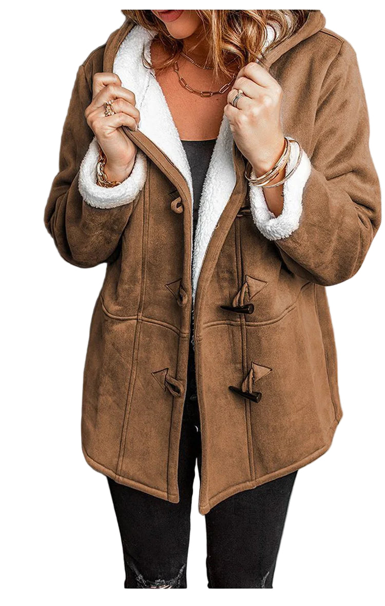 Dame Vinterjakke Urban Med Hette Middels Lengde 0