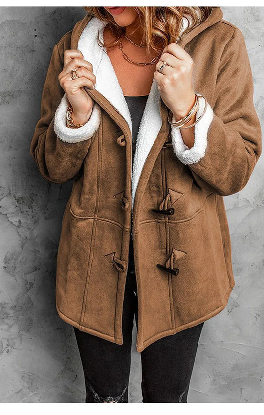 Dame Vinterjakke Urban Med Hette Middels Lengde 1