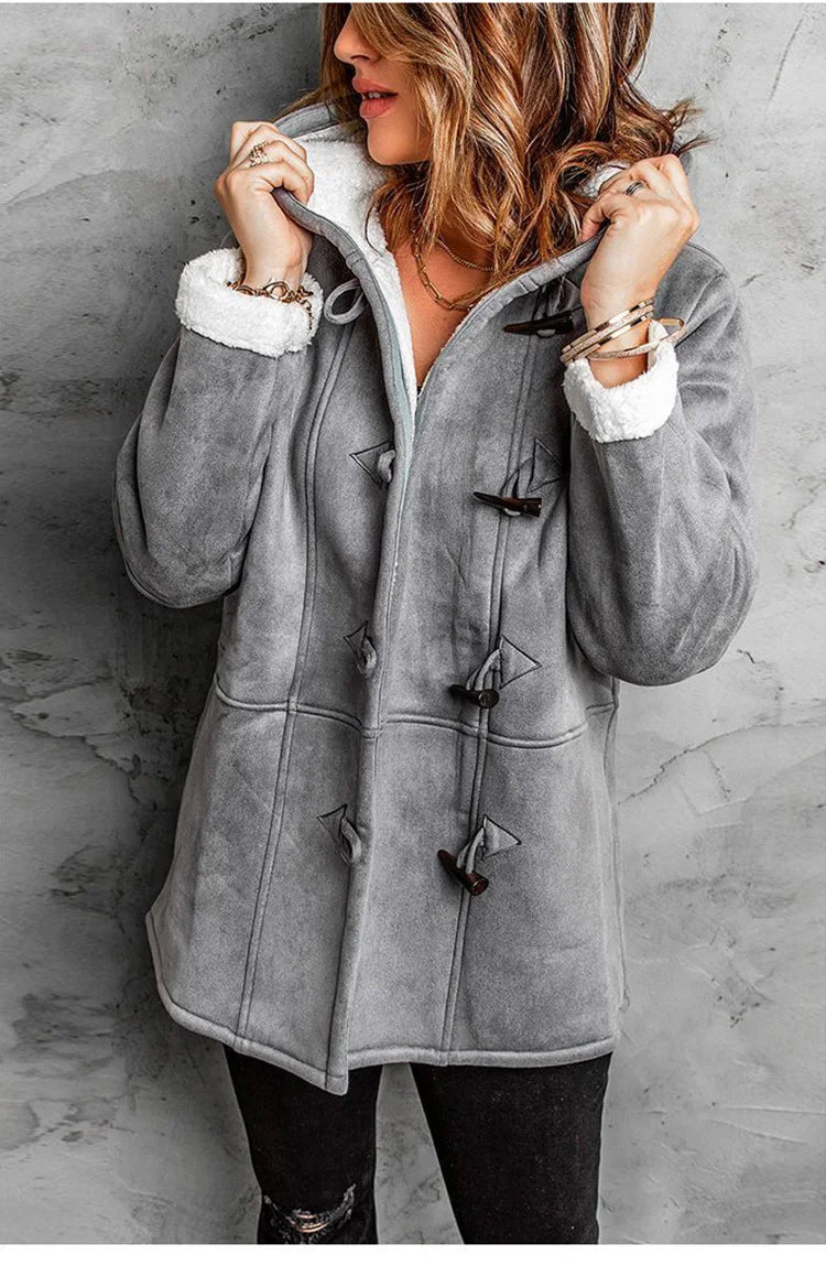 Dame Vinterjakke Urban Med Hette Middels Lengde 10