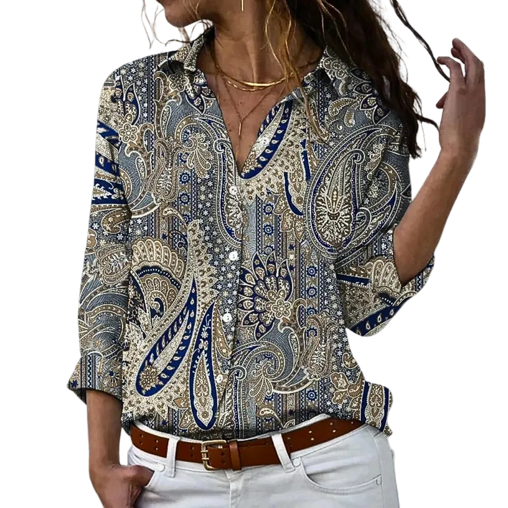 Damebluse med stil for høsten 0
