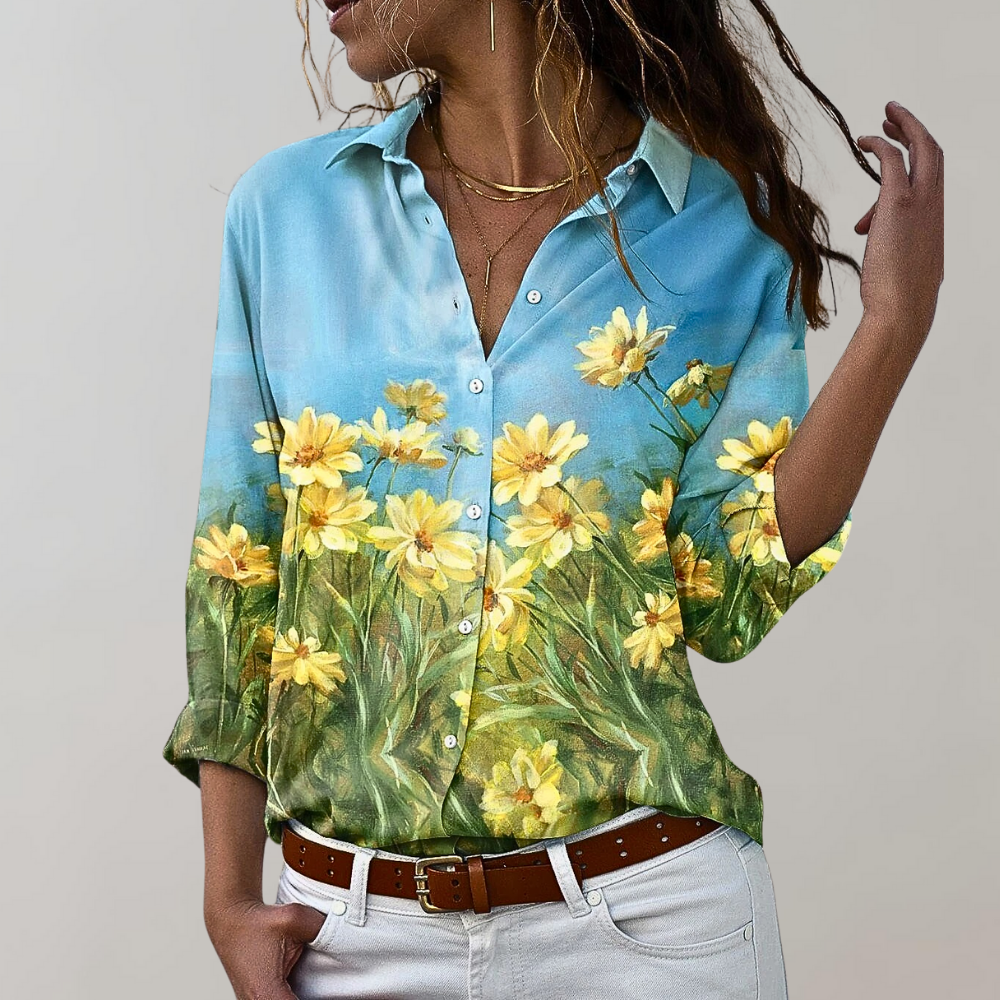 Damebluse med stil for høsten 1