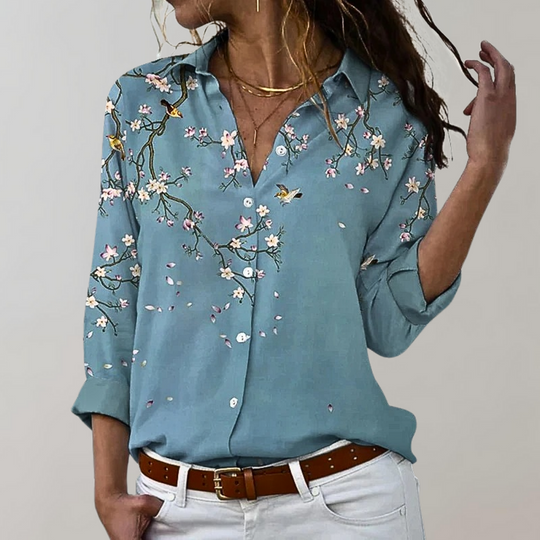 Damebluse med stil for høsten 2
