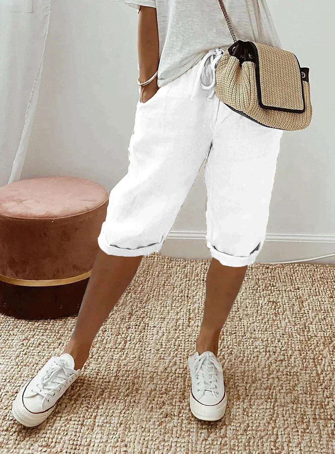Damebukser i linstil Elegant sommerstil Linblanding 3