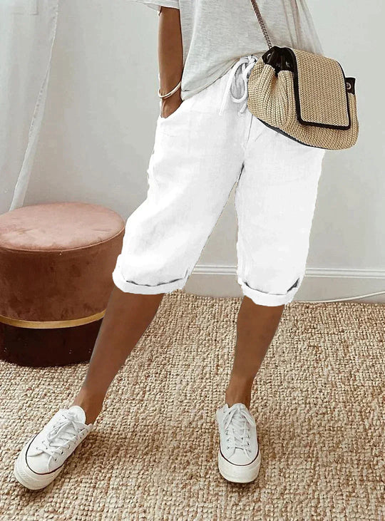 Damebukser i linstil Elegant sommerstil Linblanding 3