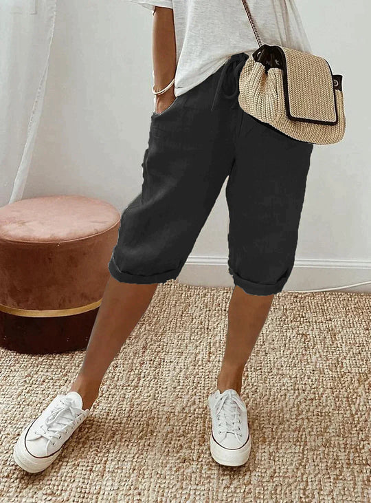 Damebukser i linstil Elegant sommerstil Linblanding 4
