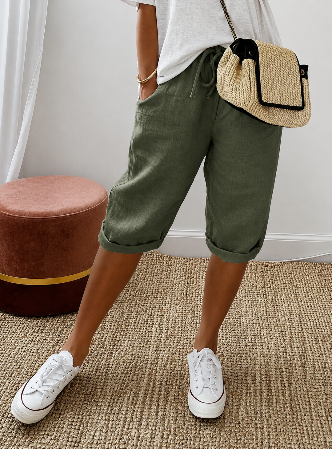 Damebukser i linstil Elegant sommerstil Linblanding 8