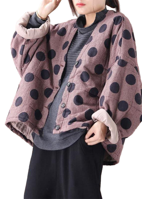 Damefrakk V-hals Rutete Design Uformell 0