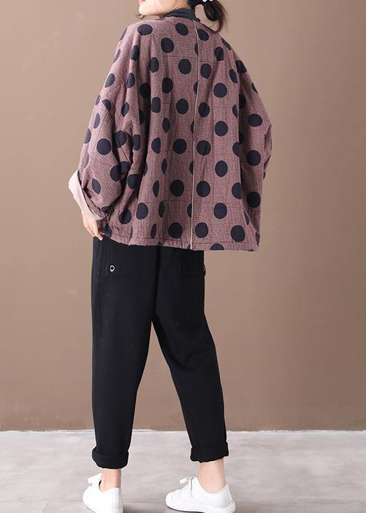 Damefrakk V-hals Rutete Design Uformell 3