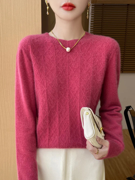 Damegenser Rund Hals 100% Merino Ull 11