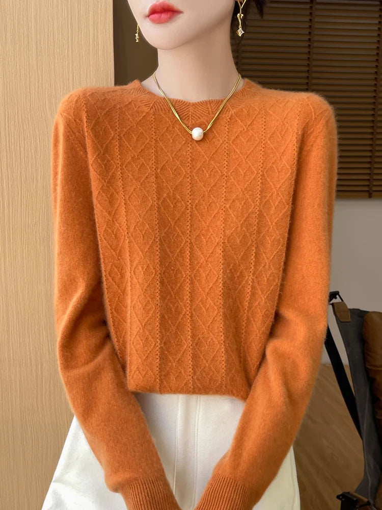Damegenser Rund Hals 100% Merino Ull 2