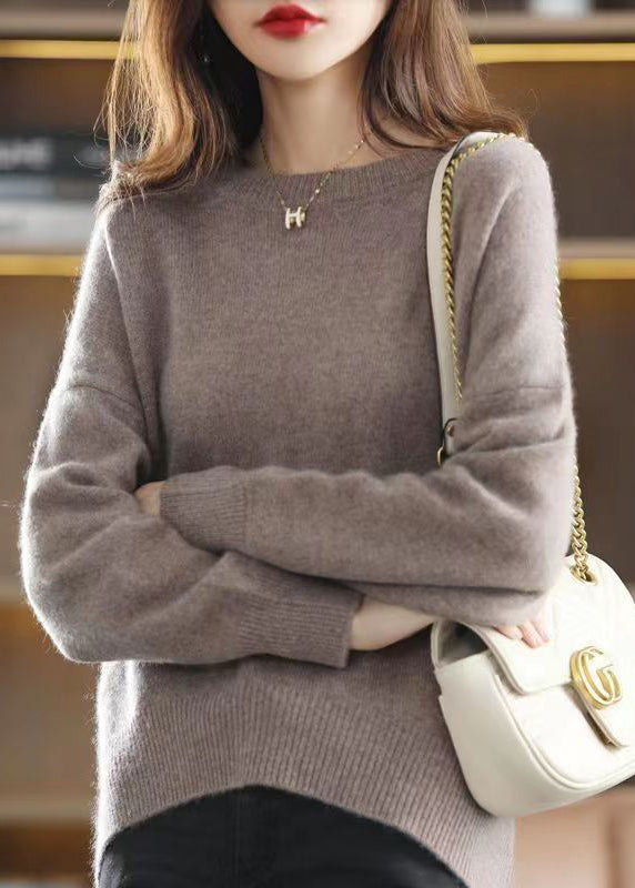 Damegenser med O-hals og Tykk Patchwork 3