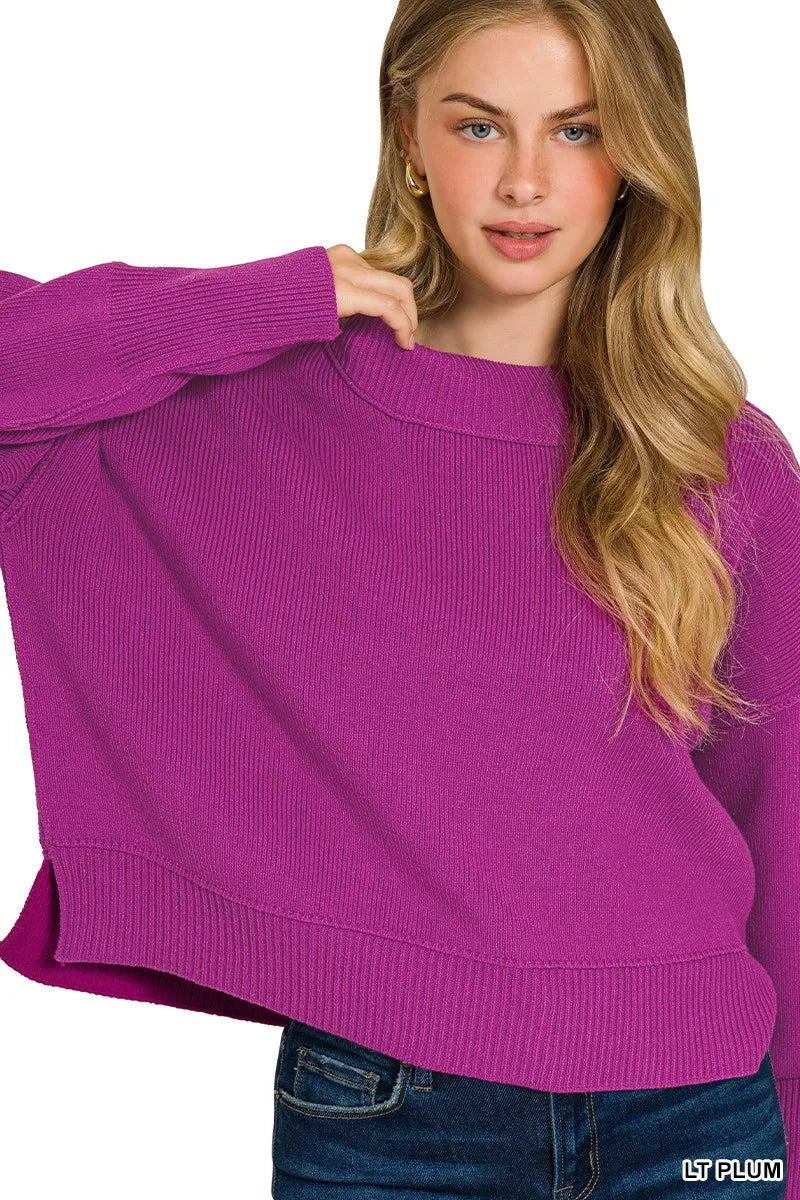 Damegenser med Vid Hals og Drop Shoulder 1