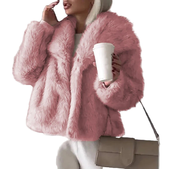 Damejakke i Fuskepels Kort 0