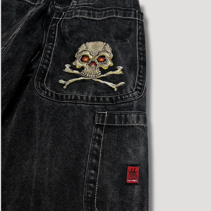 Damejeans Baggy Høy Midje Trendy Casual Stil 1