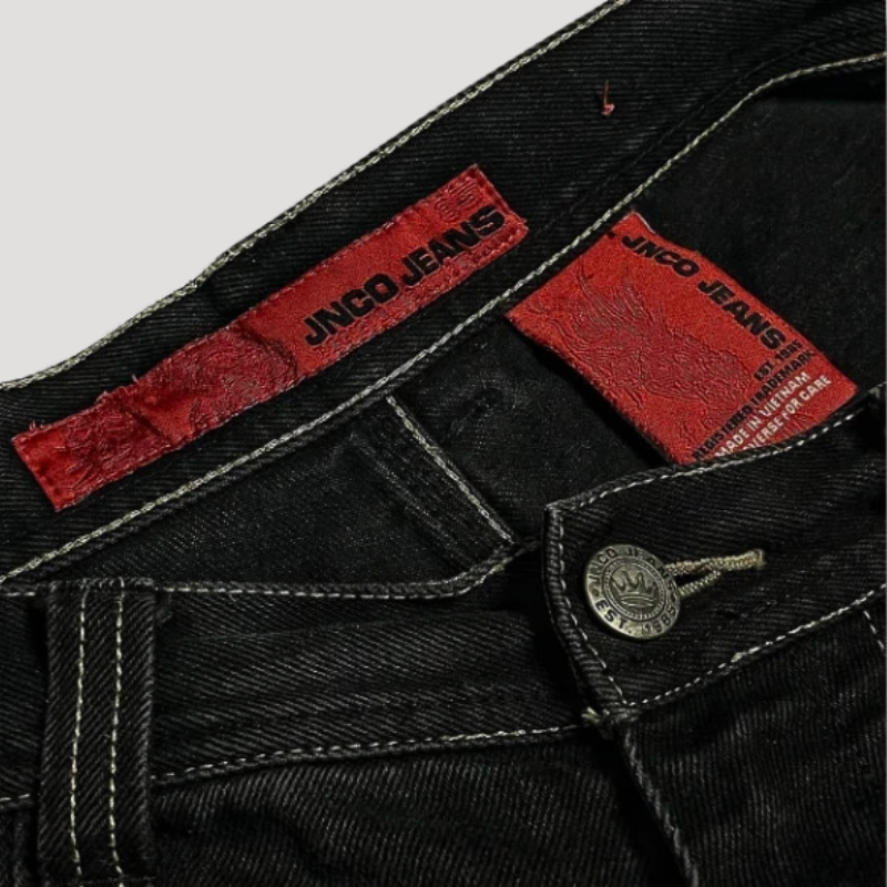 Damejeans Baggy Høy Midje Trendy Casual Stil 2