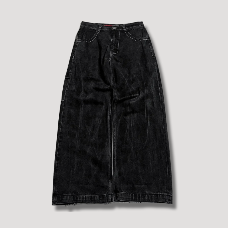 Damejeans Baggy Høy Midje Trendy Casual Stil 3