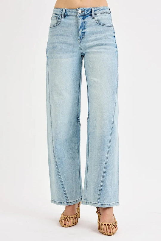 Damejeans Mid Rise Fit Barrel Stretch Denim 4