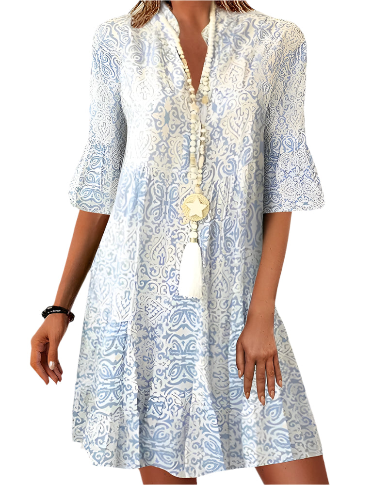 Damekjole Moderne Print Lett Materiale 0