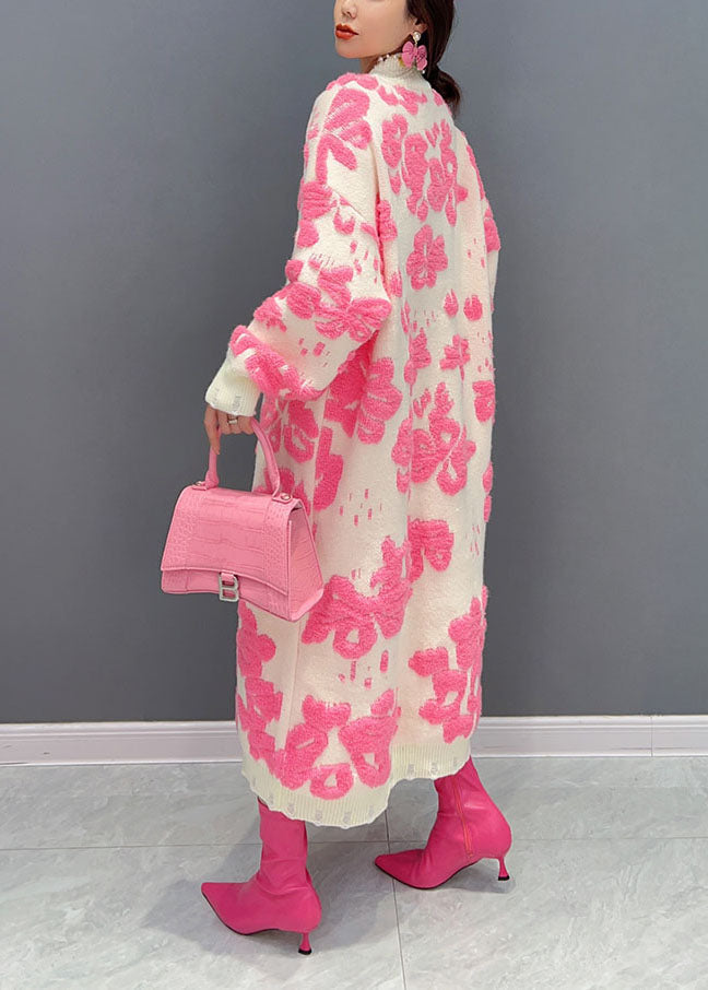 Damekjole med Høy Hals og Blomsterdesign 3